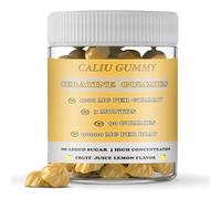 Gummies de Créatine 3000 mg - Bonbons à mâcher de créatine monohydrate - Gummies de créatine haute concentration - 90 gummies pour 3 mois - Sans sucre - Saveur citron