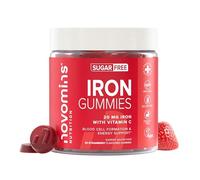 Gummies Fer 20 mg | avec Vitamine C | Sans Sucre | 60 Gummies | Novomins | Compléments de Fer pour l’Immunité & l’Énergie | Alternative aux Comprimés | Végan & Sans Gluten | Fer & Vitamine C