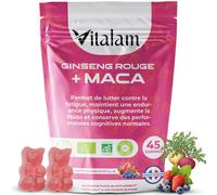 Gummies ginseng rouge avec de la maca bio de corée en sachet de 45