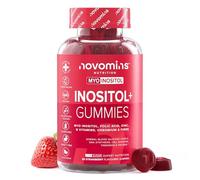 Gummies Inositol | Complément Hormonal avec Myo-Inositol | Novomins | 60 Gummies | Acide Folique, Zinc, Vitamine B12, B6 | Équilibre Hormonal pour Femmes | Alternative aux Comprimés d’Inositol