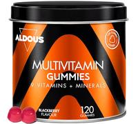 Gummies Multivitamines et Minéraux - 120 Gummies Goût Mûre - 12 Vitamines