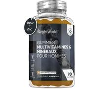 Gummies Multivitamines Homme - 90 Gummies Vegan - Énergie, Virilité, Immunité