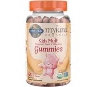 Gummies multivitaminés pour enfants Mykind Organics, saveur de fruits biologiques - 120 oursons gélifiés végétaliens