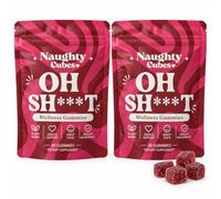 Gummies Naughty Cubes, 2 pièces | Racine de maca, racine de gingembre et extraits botaniques, gommes à mâcher, 30 pièces