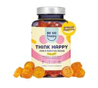 Gummies Safran pour l’équilibre émotionnel. Ave de la Mélisse, de la Camomille et de la vitamine B6. Pour la Sérénité et une Bonne Humeur. Vegan, Sans Gluten ni Lactose. Be So Happy.