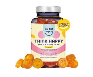 Gummies Safran pour l’équilibre émotionnel. Ave de la Mélisse, de la Camomille et de la vitamine B6. Pour la Sérénité et une Bonne Humeur. Vegan, Sans Gluten ni Lactose. Be So Happy.