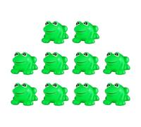 Gummifrösche - Froschbadspielzeug, -schwimmende Frösche Für Kinder - 10x Mini Squeak Float Dusche Schwimmbadewanne Pool Dekoration Miniatur Für Kuchen Dekoration Klassenzimmer Karnevalspreise