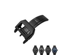 GUMMMY Boucle déployante en acier inoxydable 316L de 18 mm, pour bracelet de montre IWC Spitfire en cuir, fermoir déployant, 18mm, Agate