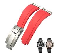 GUMMMY Bracelet de montre en caoutchouc à boucle courte pour Rolex Daytona Submariner Role OYSTERFLEX Yacht Master Petit poignet en silicone 20 mm 21 mm, 21mm, Agate