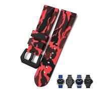 GUMMMY Bracelet de montre en caoutchouc de 22 mm, 24 mm, 26 mm, pour bracelet de sport étanche et coloré, 24mm, Agate