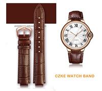 GUMMMY Bracelet de montre en cuir véritable pour ballon bleu bracelet homme femme convexe en cuir 14 x 8 mm 18 x 11 mm 20 x 12 mm bracelet tendance, 14-8mm, Agate