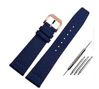 GUMMMY Bracelet de montre en nylon pour IWC série pilote portugais 20 mm 21 mm 22 mm Bracelet de montre en toile Noir Bleu Vert, 21mm, Agate