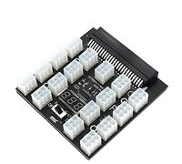 GUMMMY Carte d'alimentation PCI-E 12 V 50 broches vers ATX 17 x 6 broches pour 750 W 1100 W 1600 W 2000 W 2400 W PSU GPU Mining