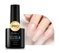Gummy Base Pose Americaine: Gelike Ec Colle Faux Ongles 6 En 1 - Colle Capsule Americaine Ongle Uv Rubber Base, Nail Glue, 8ml Rose Bébé
