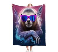 Gumntun Couverture Plaid Polaire 150 x 200 Enfant Animal 3D Blaireau MellifèRe, 3D Impression Douce Moelleuse Flanelle Polaire de Lit, Couverture Exquise et Chaude pour Toutes Les Saisons_B10023