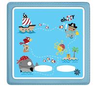 Gumpie Film de protection pour Toniebox garçons et filles (pirates) - Housse et film autocollant et anti-rayures pour Tonie Box - Accessoires et pièces de rechange pour jouets d'enfants - Revêtement à