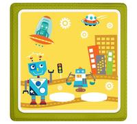 Gumpie Film de protection pour Toniebox garçons et filles (robot) - Housse et film en vinyle autocollant et anti-rayures pour Tonie Box - Accessoires et pièces de rechange pour jouets d'enfants -