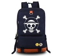 Gumstyle Anime Monkey D Luffy Lumineux Sac à Dos Cartable Backpack pour Ordinateur Portable Etudiant Sac de Livre d' École Rucksack Blue