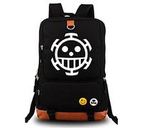 Gumstyle Anime One Piece Monkey D Luffy Lumineux Sac à Dos Cartable Backpack pour Ordinateur Portable Etudiant Sac de Livre d' École Rucksack Black/2