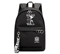 Gumstyle Anime One Piece Monkey D Luffy Sac à Dos Cartable Laptop Backpack Etudiant Sacs d'école Daypack Cosplay Rucksack Sac de Livre Noir/17