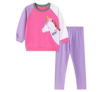 Gumyoss Ensemble Fille Sweatshirt Legging en Coton 100%, 2 Pièces Confortable et Tendance pour les Chat Sweat-shirt Filles de 2 ans