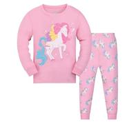 Gumyoss Pyjamas pour Filles Ensemble de Pyjamas pour Enfants Coton Manches Longues Hiver Licorne 2 pièces 11 Ans