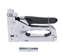 Gun d'agrafes 3 en 1 manuel cloueur 100pcs Capacité de décoration d'emballage en alliage pratique en acier compact