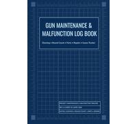 Gun Maintenance & Round Count Log Book: Cleaning, Lubrication, Parts, Repairs & Malfunctions Tracker for Pistols, Rifles & Shotguns