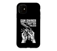 Gun Owner I Don't Run Reload Revolver Pistolet Bullet Coque pour iPhone 11