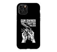 Gun Owner I Don't Run Reload Revolver Pistolet Bullet Coque pour iPhone 11 Pro