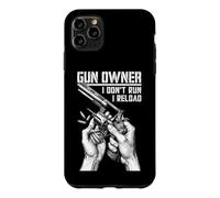 Gun Owner I Don't Run Reload Revolver Pistolet Bullet Coque pour iPhone 11 Pro Max