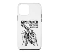 Gun Owner I Don't Run Reload Revolver Pistolet Bullet Coque pour iPhone 12 Mini