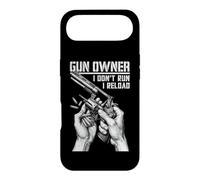 Gun Owner I Don't Run Reload Revolver Pistolet Bullet Coque pour iPhone Air