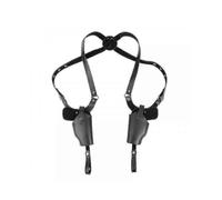 Gun Shoulder Holster - Adjustable Vertical Carry for Right & Left Hands, Dual Holster Leather Concealment 25-26s