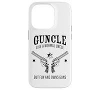 Guncle, Like a Normal Uncle But Fun and Owns Guns Coque pour iPhone 14 Pro