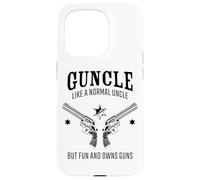 Guncle, Like a Normal Uncle But Fun and Owns Guns Coque pour iPhone 15 Pro