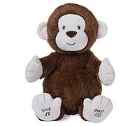 GUND - Clappy Le Singe Animé - Peluche Bébé Interactive - Jouet Premier Age - 6058926 - Version française