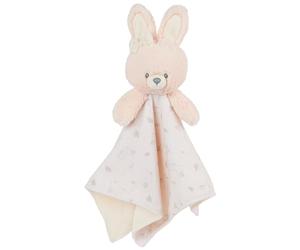 GUND Doudou lapin, bébé, fabriqué à 100 % avec des matériaux recyclés, couverture avec duvet, convient aux bébés et bébés, couleur rose et crème, 25 cm