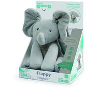 GUND - Flappy L'Éléphant - Peluche Interactive Pour Bébé - Bouge, Parle et Chante en Français pour l'Éveil de Votre Enfant - Peluche Éléphant Taille 30 cm - Doudou Bébé - Jouet Bébé 1 An Et +