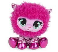 GUND Peluche P.LUSHES Pets - Shelly O’Llama 20 CM - Peluche Lama Magenta Inspirée des Tendances Modes - Taille 20 cm - Peluche A Collectionner - Collection Podium - 6064063 - Jouet Enfant 3 Ans et +