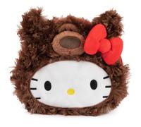 GUND Sanrio Hello Kitty Philbin Teddy Bear Pochette en peluche avec fermeture clair pour 1 an et plus Marron 5,5