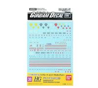 Bandai Décalcomanies GUNDAM DECAL 38 MS (PRICIPALITY OF ZEON)