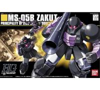 Gundam - HGUC 1/144 MS-05B Zaku 1 - Model Kit, Noir