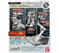Socle Gundam Gunpla - BANDAI - Action Base 5 Clear MG 1/100 - Blanc - 15 ans - Gundam