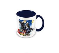 Gundam Mug Gundam Mobile Suit Design 325 ml en céramique bleue et blanche, tasse à café et grande tasse dans une boîte cadeau de présentation - Produit officiel Gundam