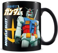 Gundam - Tasse à café "Classic Mech" PM5988 (taille unique) (Noir/Blanc/Jaune)