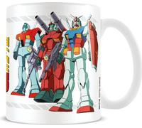 Gundam - Tasse à café "Line Up" PM5985 (Taille unique) (Blanc/Rouge/Bleu)