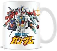 Gundam - Tasse à café "Mech Mash Up" PM6146 (Taille unique) (Blanc)