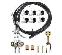 Gundhgstrr 330-9371 Kit de Cable de Freno de Estacionamiento Universal de Disco/Tambor. Kit de Cable de Freno de Emergencia. Reemplazo 140-14415-R. Accesorios Para Automóvil.