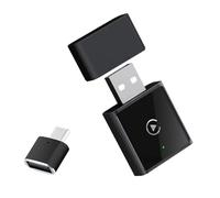 Gundhgstrr Adaptador Inalámbrico 2 en 1 Para Android Auto, CarPlay Inalámbrico, Sistemas Inteligentes Para Coche, Caja Inteligente Con IA, CarPlay Con Cable.